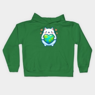 Love World Earth Day 2024 Everyday Kids Hoodie